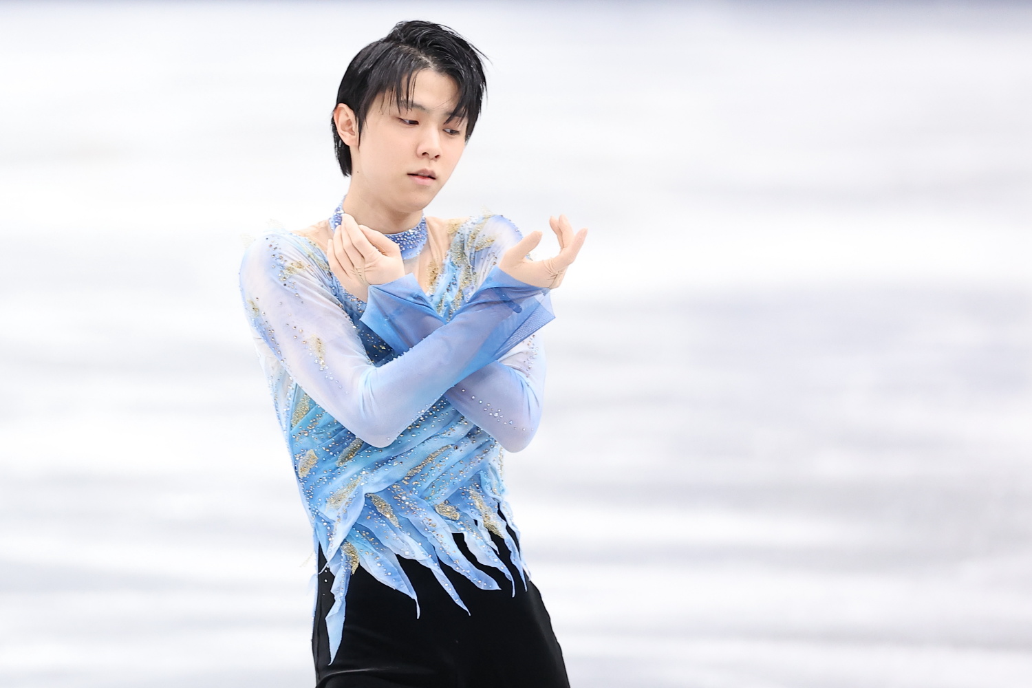 2021年12月24日＝さいたまスーパーアリーナ　最後に羽生結弦選手をもう一枚。こちらは初お目見えだったショートプログラム。 みなさん頑張ってください！