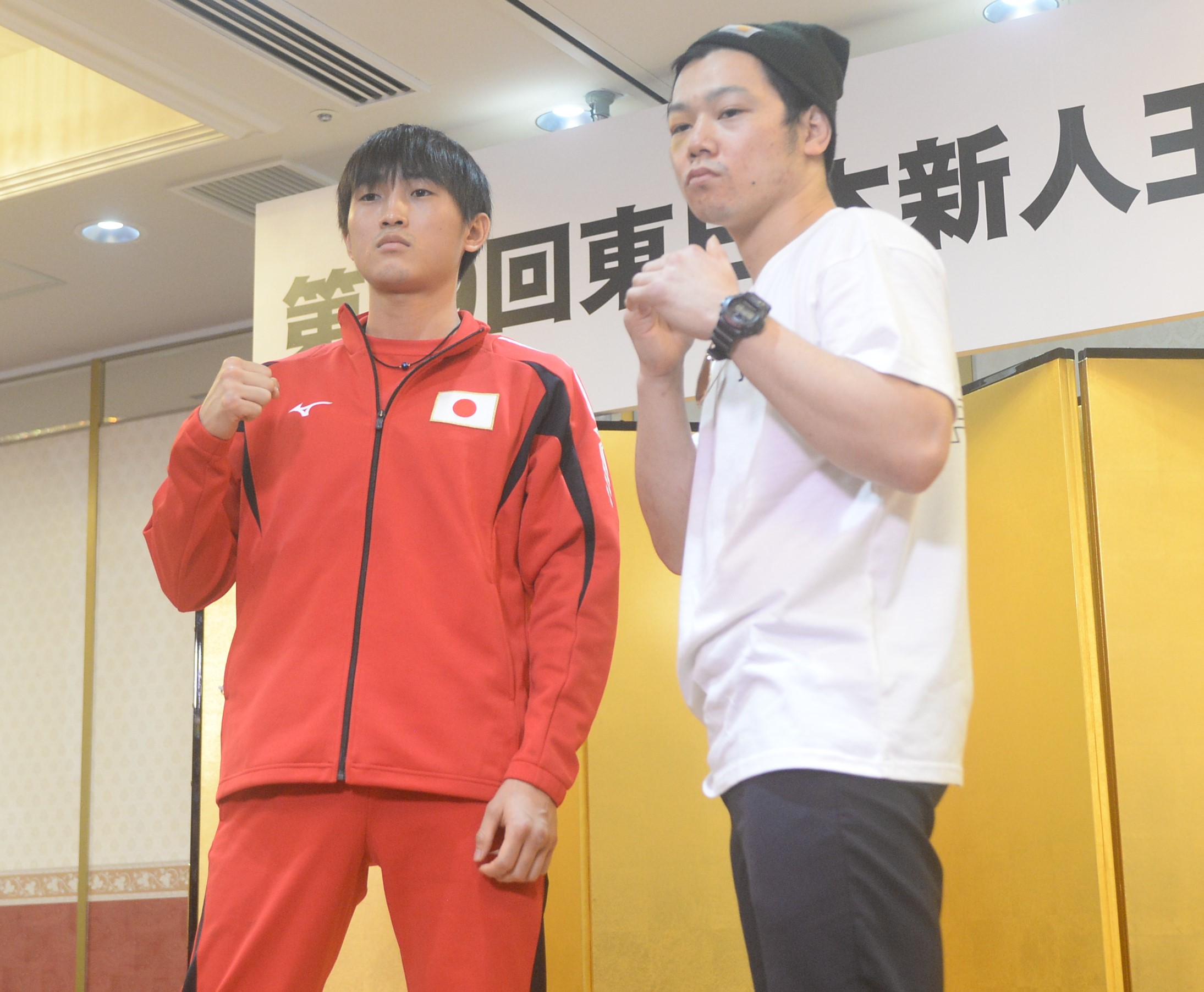 長沼(左)と川口