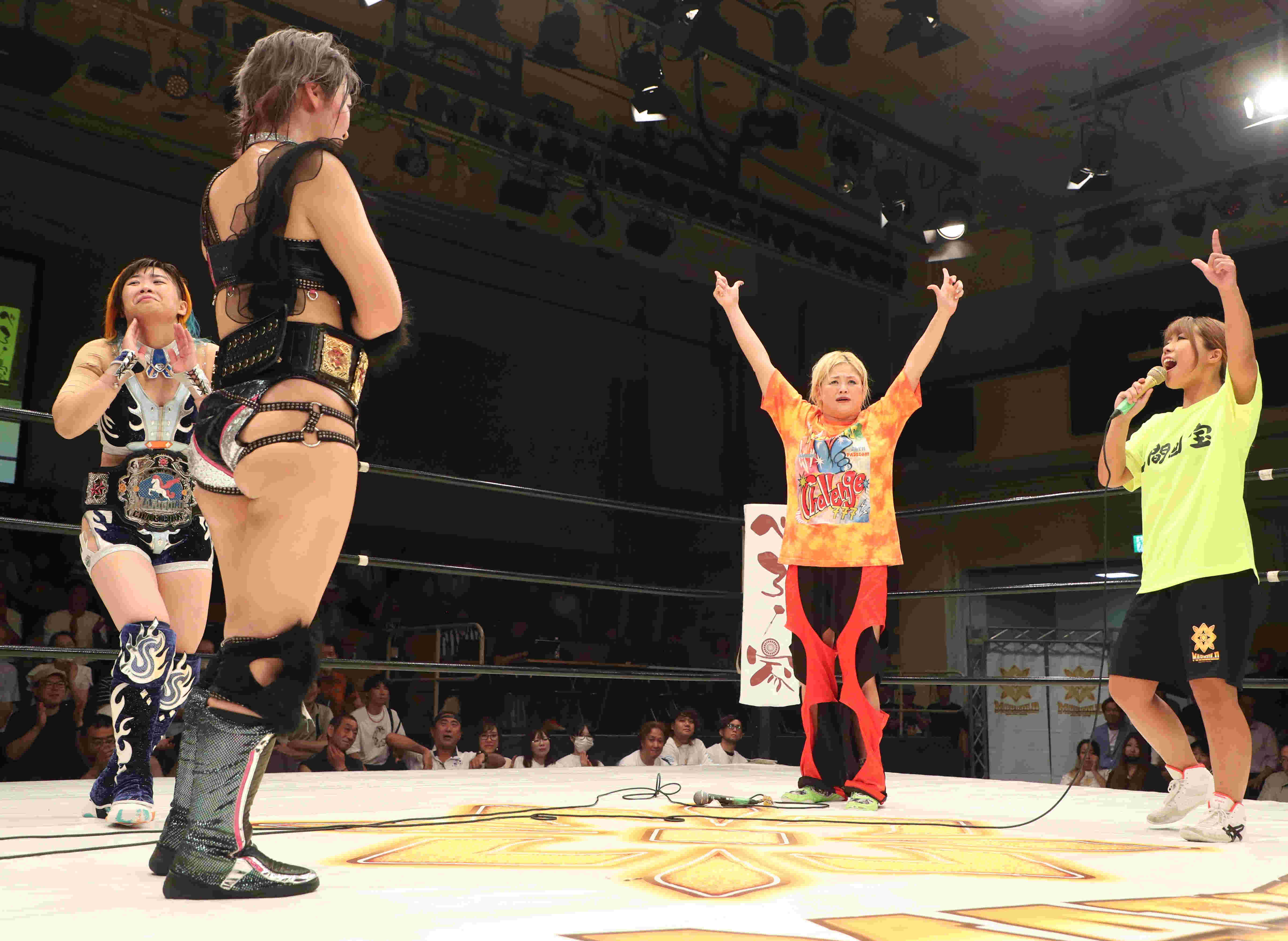 7・30後楽園で初代タッグ王者になったＭＩＲＡＩ＆桜井に挑戦表明した奈七永＆石川