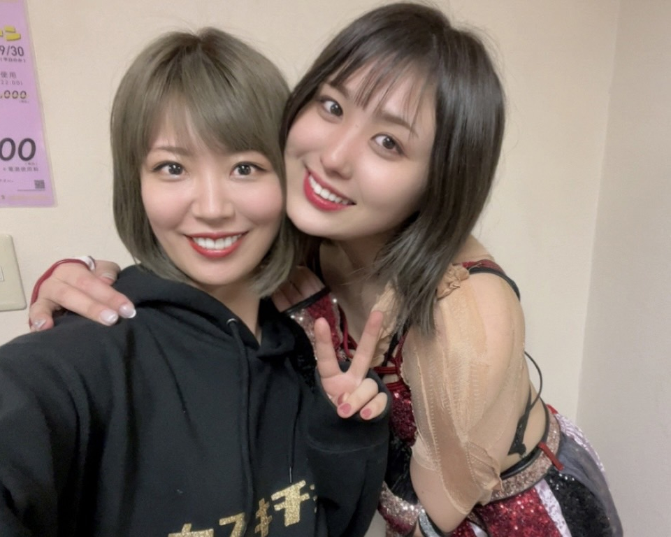 ひめかさん引退ロードで撮影した2ショット