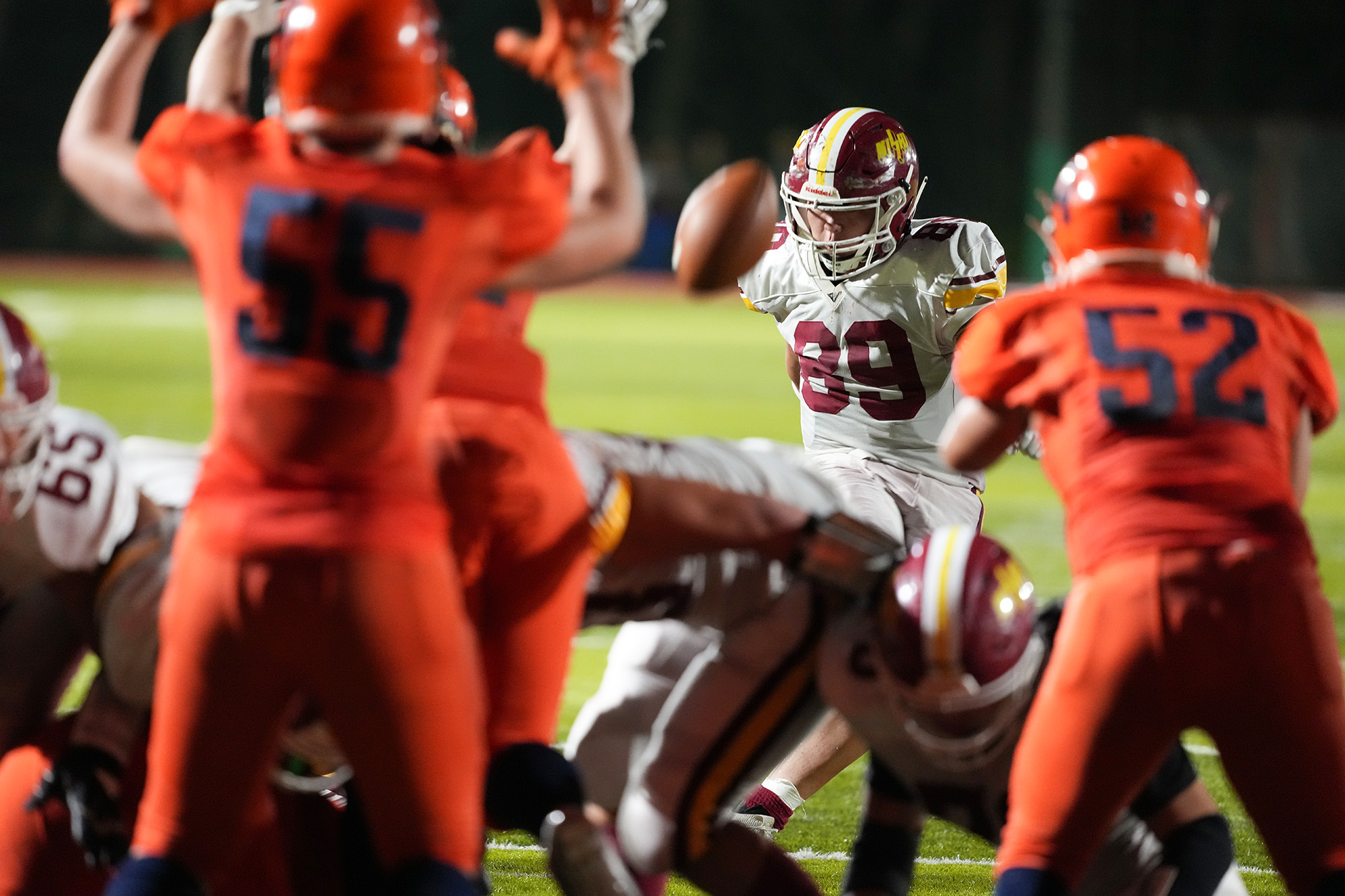 主将LB大島のFGが決勝点になった=撮影：北川直樹