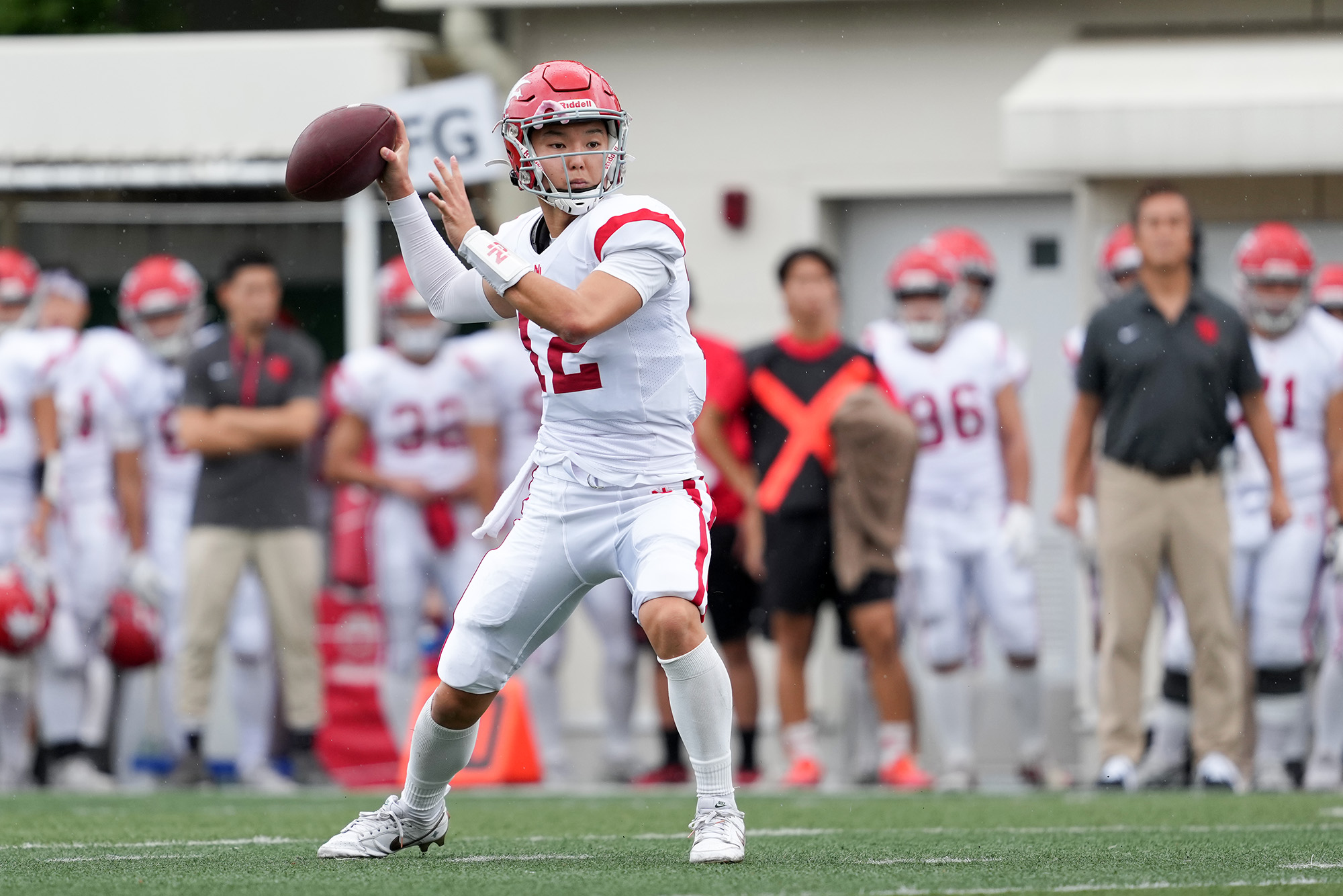 先発としてオフェンスを率いた川端迅=撮影:北川直樹