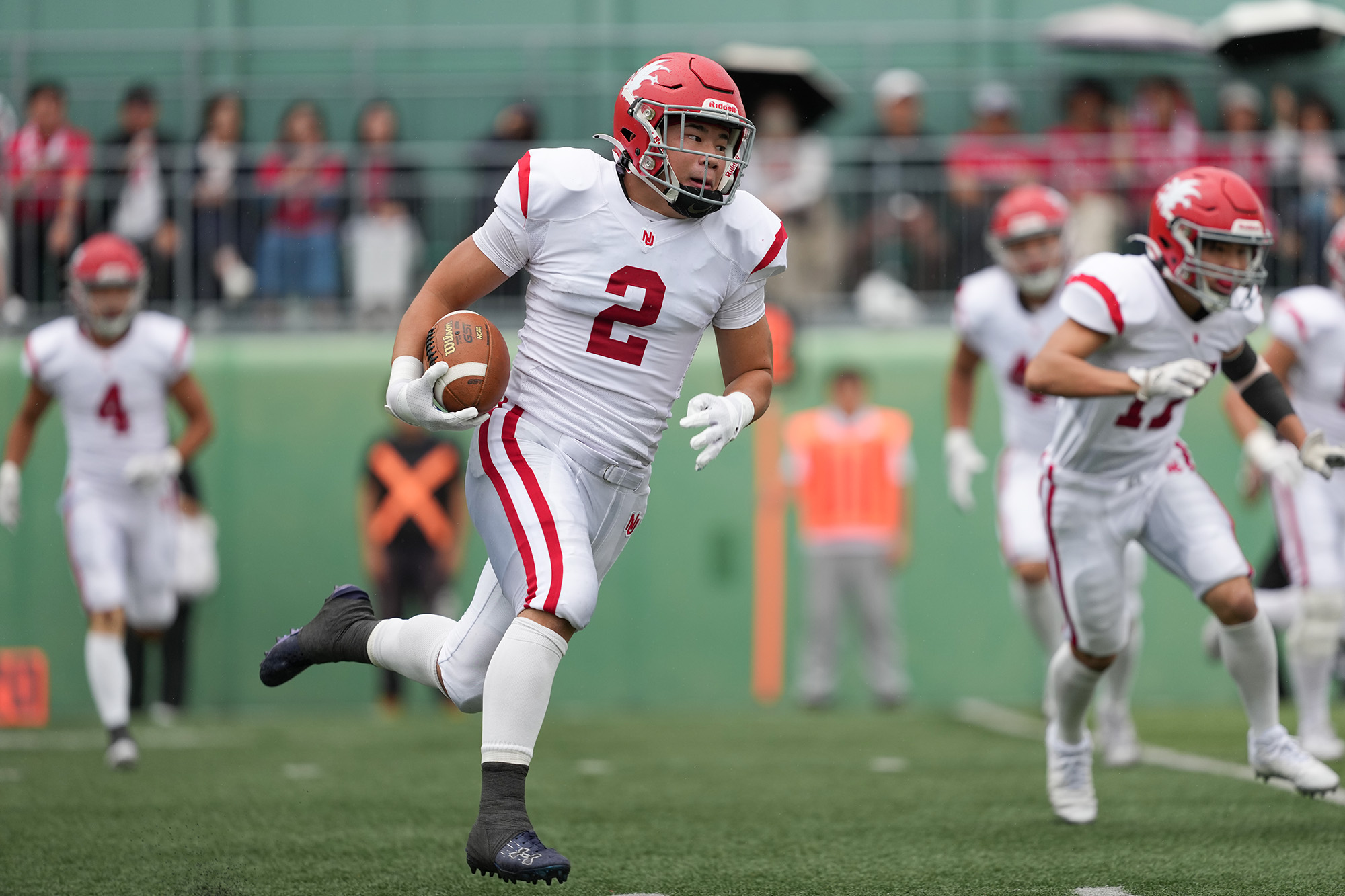 2試合連続のピック6を決めた白井快=撮影：北川直樹