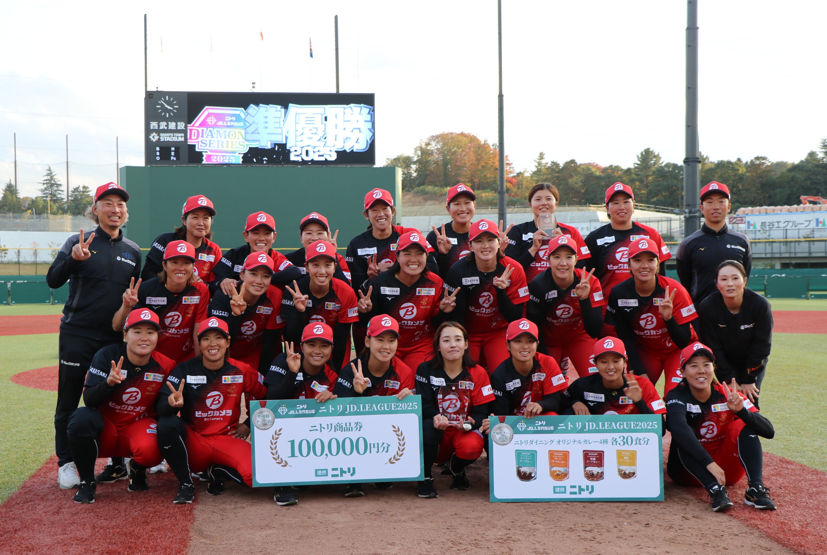 悔しさは残るが、昨季を上回る準優勝の成績を残したビックカメラ高崎