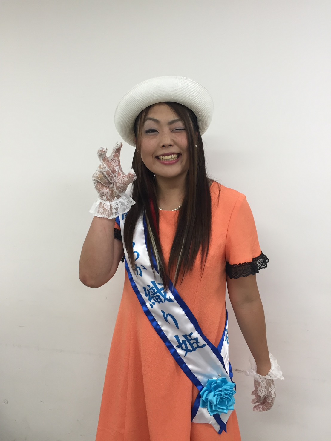 地元平塚のお祭りで織姫オーディションに合格した松本