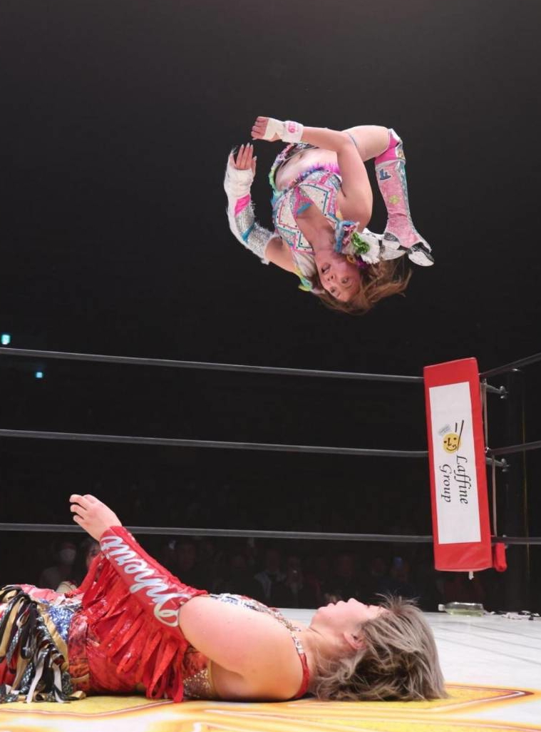 岩谷は1・3大田区で彩羽に勝利し、GHC女子初戴冠を果たしている