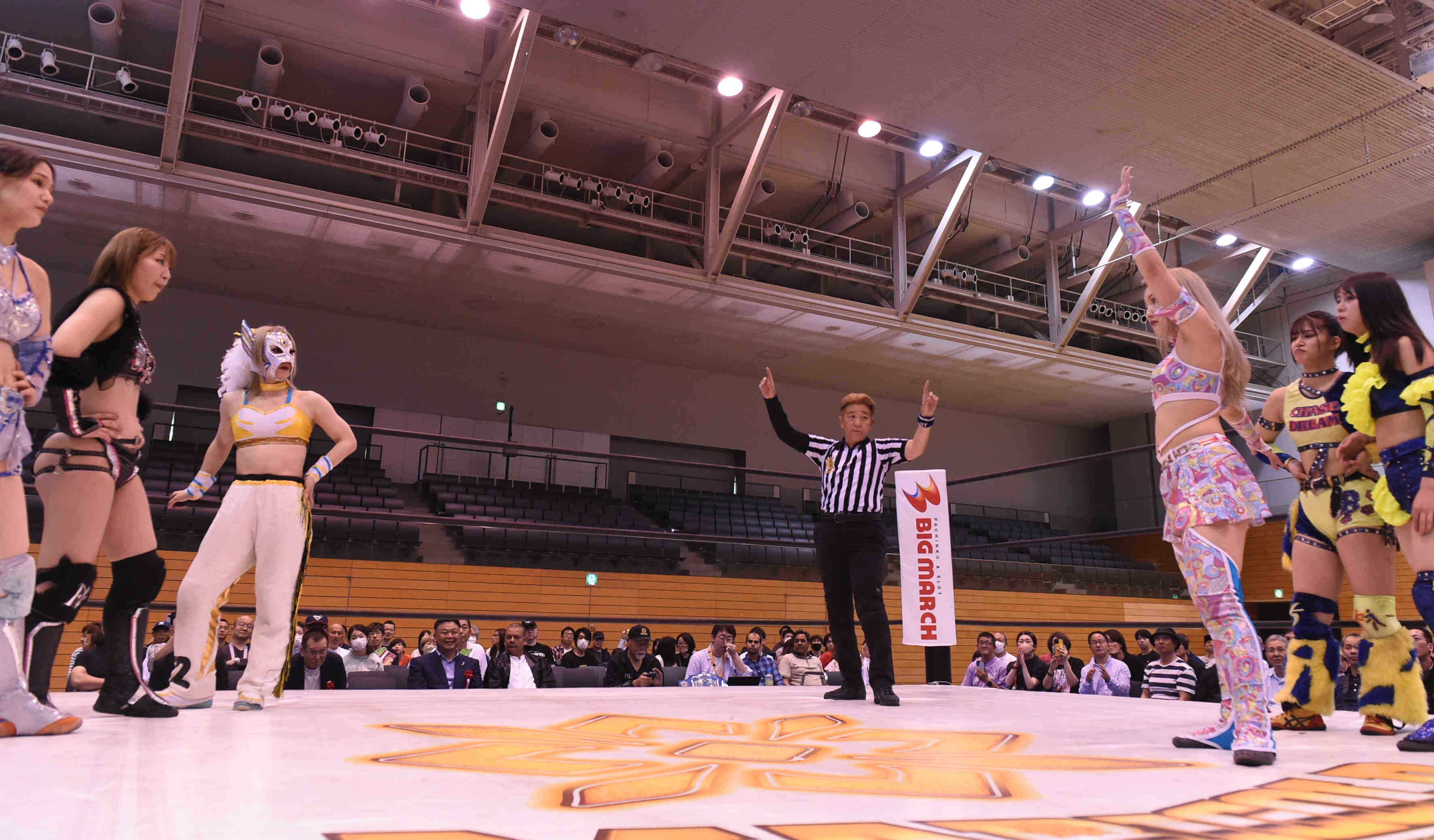 Chi Chiにとってマリーゴールド初参戦となった5・4つくばの6人タッグで桜井との対戦が組まれたが、両者の絡みはほとんどなし。9・5大阪が事実上の初対決初シングルとなる